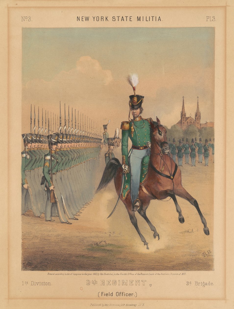 New York State Militia, 1. division, 9. regiment, 3. brigade af Otto Boetticher