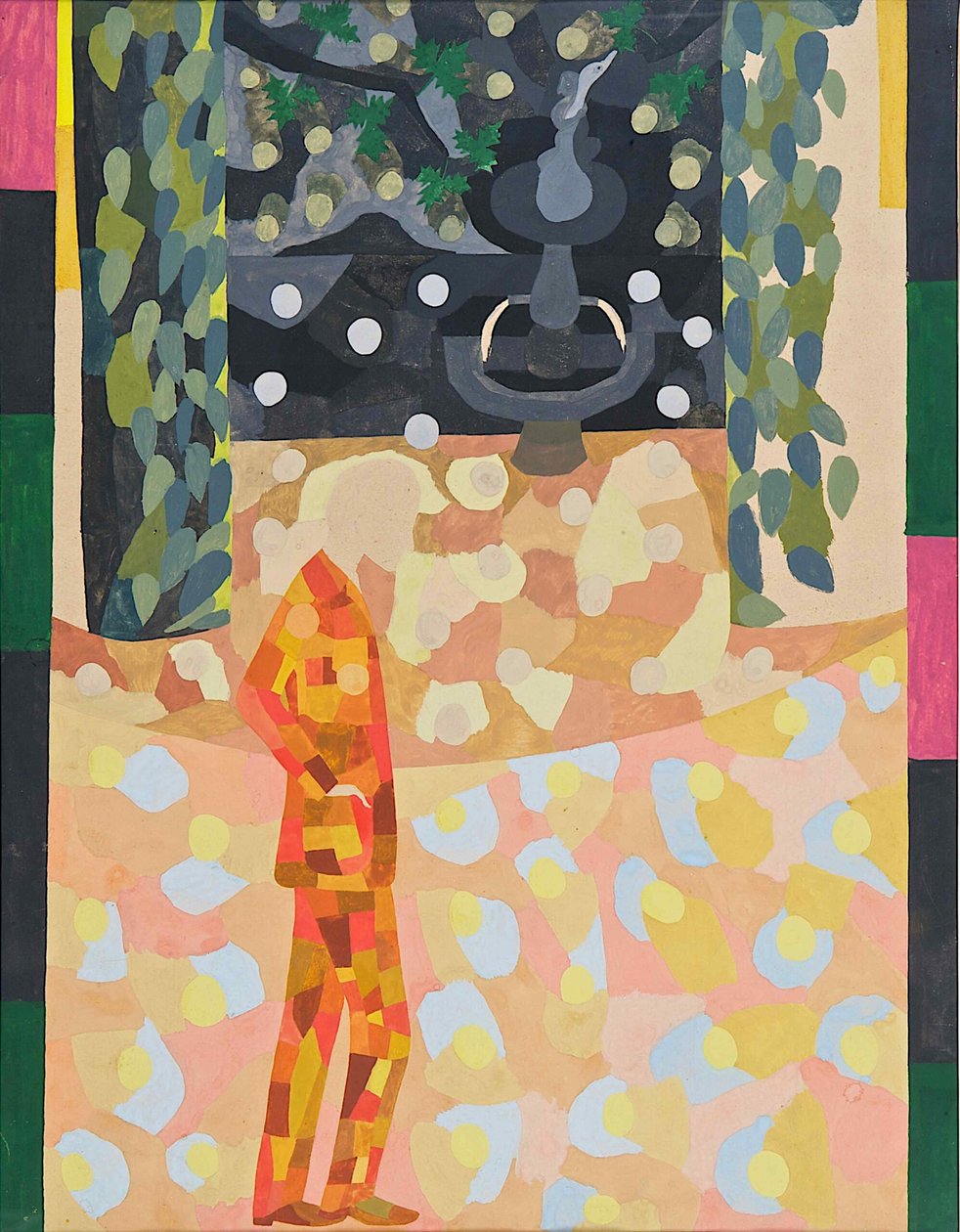 Mand foran et springvand, 1911-1942. af Otto Freundlich
