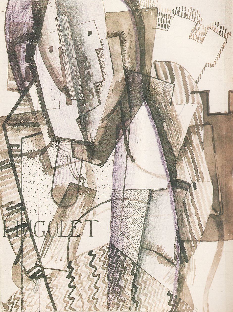 Figur foran væggene, 1916 af Otto Gutfreund
