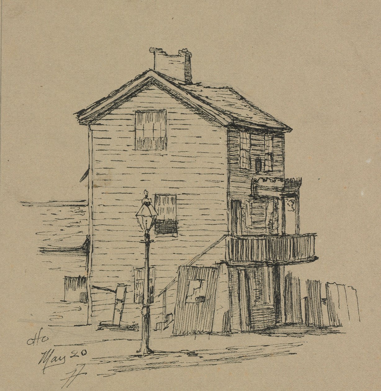 Et gammelt hus, Cleveland. af Otto H. Bacher