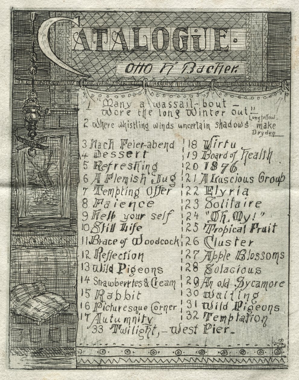 Katalog, 1878. af Otto H. Bacher
