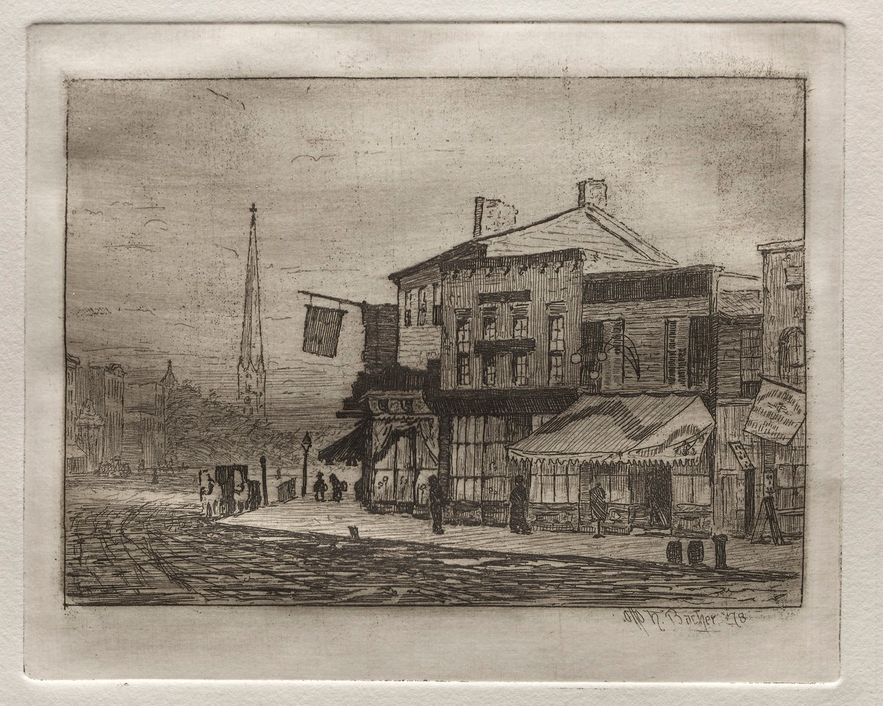Eagle Street og Woodland Avenue, 1878. af Otto H. Bacher