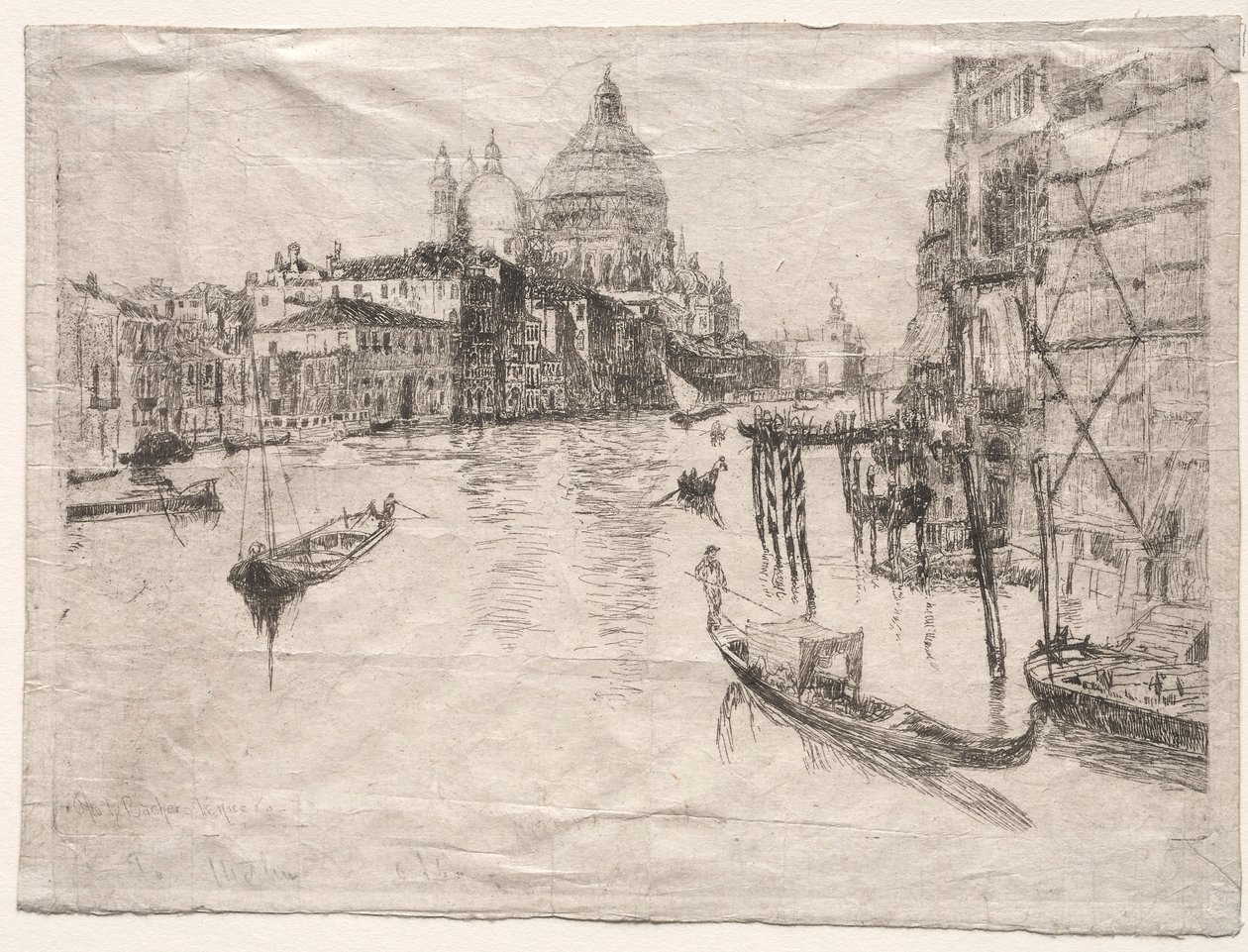 Indgang til Canal Grande, Venedig af Otto H. Bacher