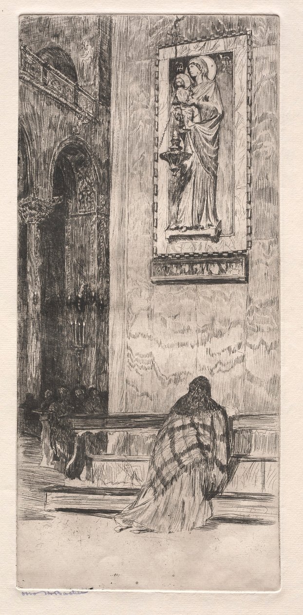 Ætsninger af Venedig: St. Marks, 1800-tallet. af Otto H. Bacher