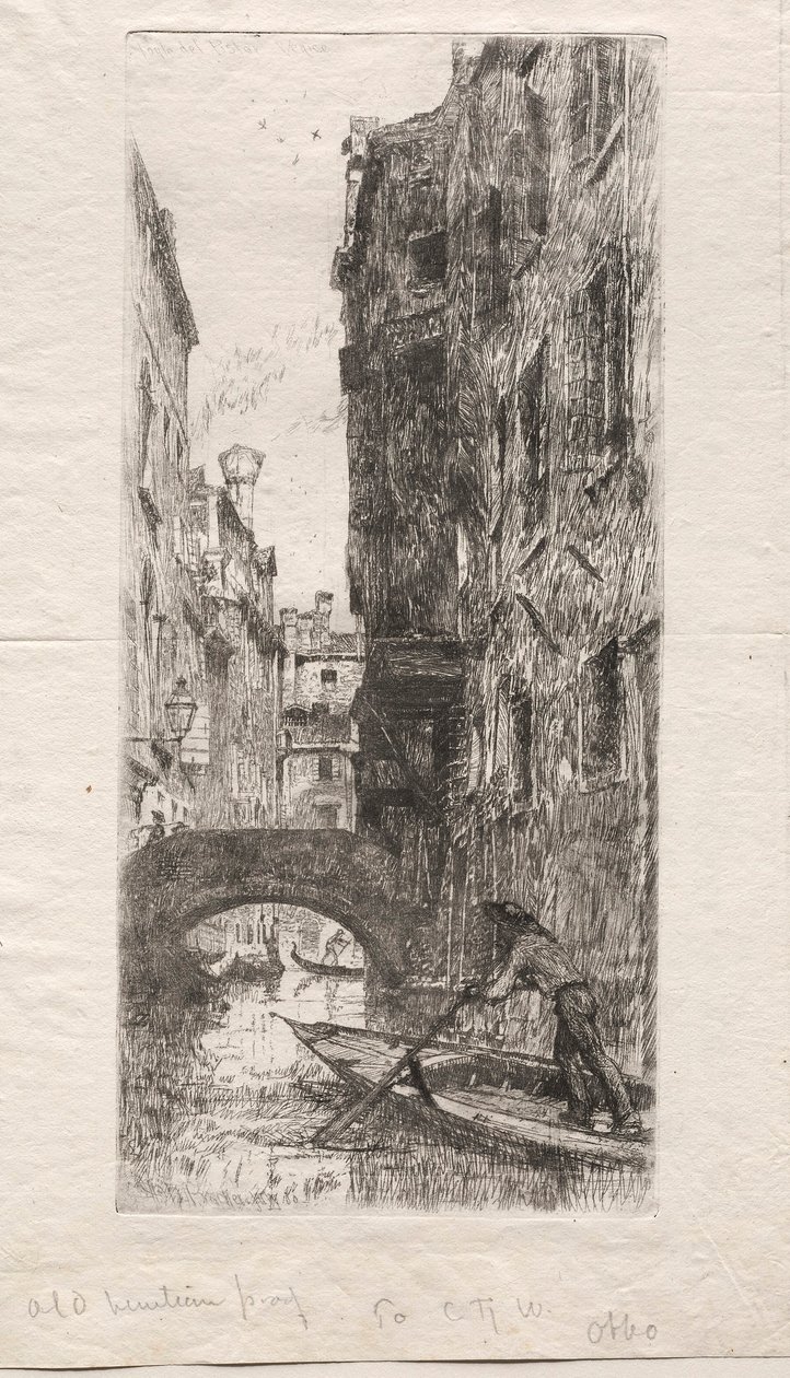 Ponte del Pistor, Venedig, 1880 af Otto H. Bacher