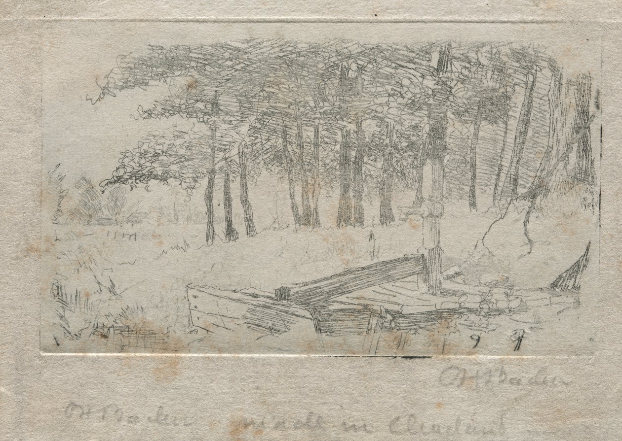Skitse fra naturen, 1879. af Otto H. Bacher