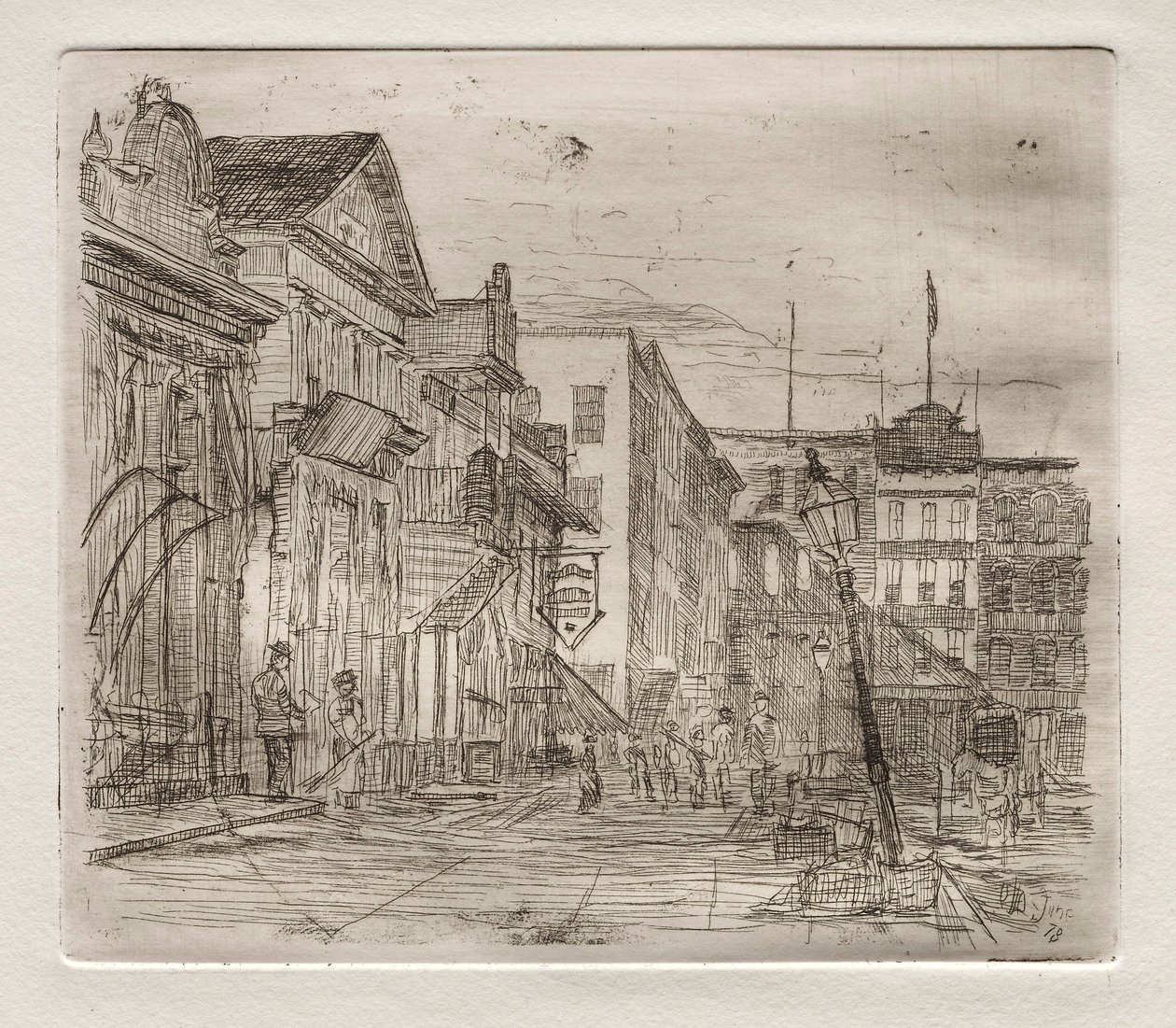 Southwest Corner, Public Square, Cleveland, 1878. af Otto H. Bacher