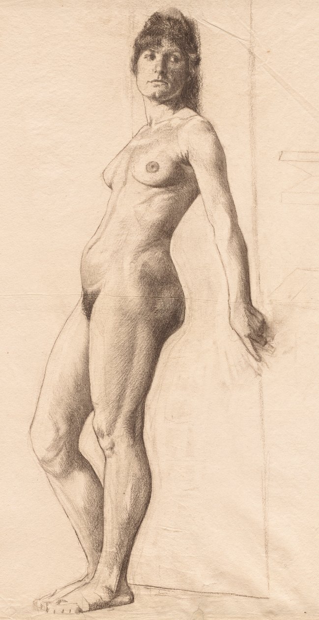 Stående nøgenmodel. af Otto H. Bacher