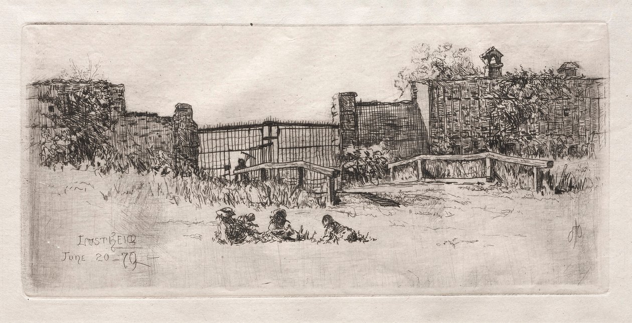 Porten, Lustheim, 1879. af Otto H. Bacher