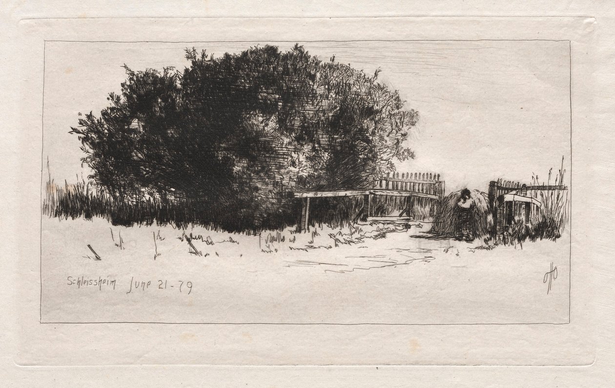 Porten, Schleissheim, 1879. af Otto H. Bacher