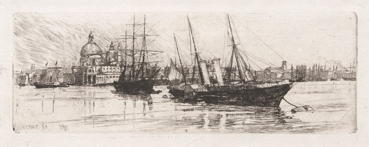 To både, Venedig, 1880. af Otto H. Bacher