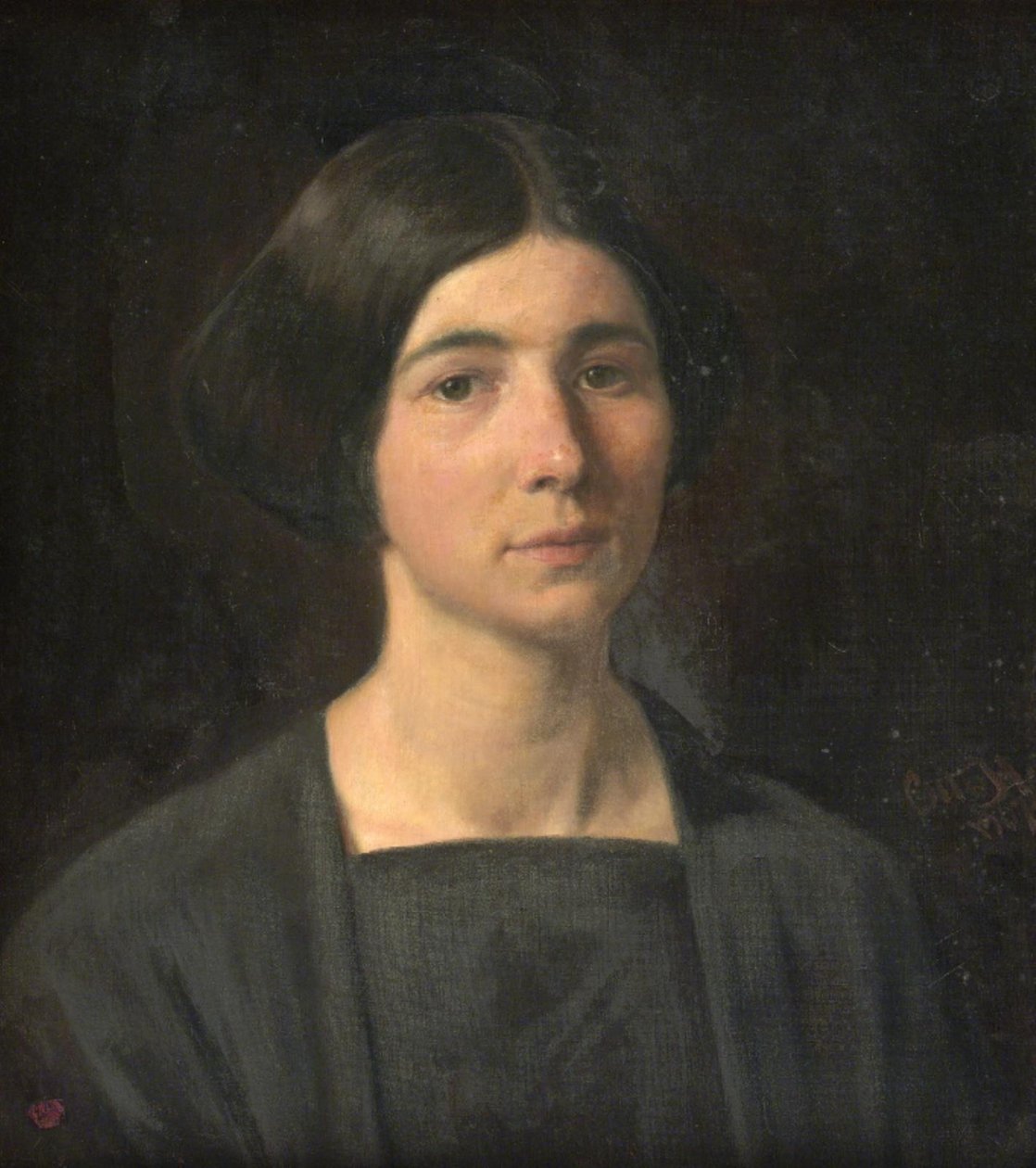 Dameportræt af Otto Haslund