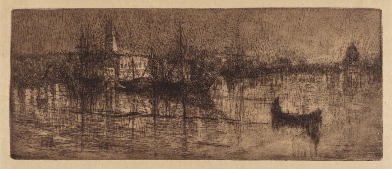 En våd aften i Venedig af Otto Henry Bacher