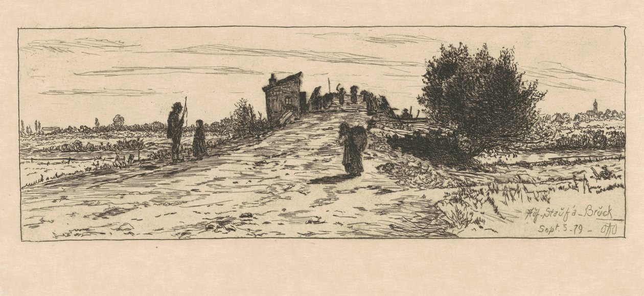 På Staufa Bruck, 1879. af Otto Henry Bacher