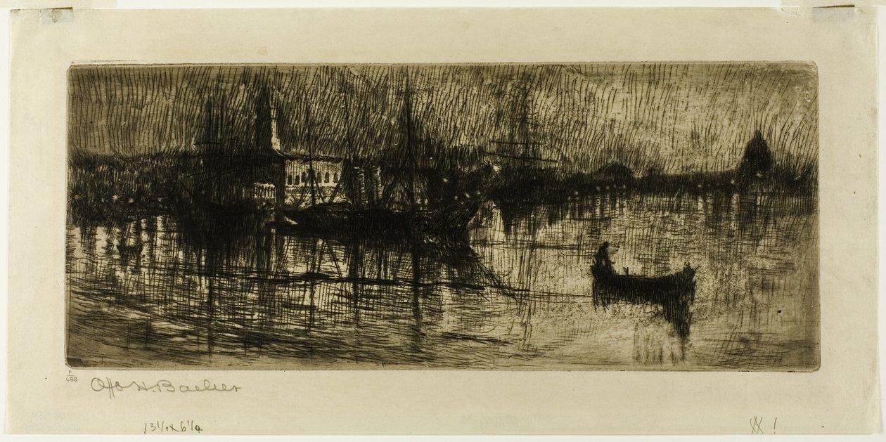 Regnfuld nat af Otto Henry Bacher