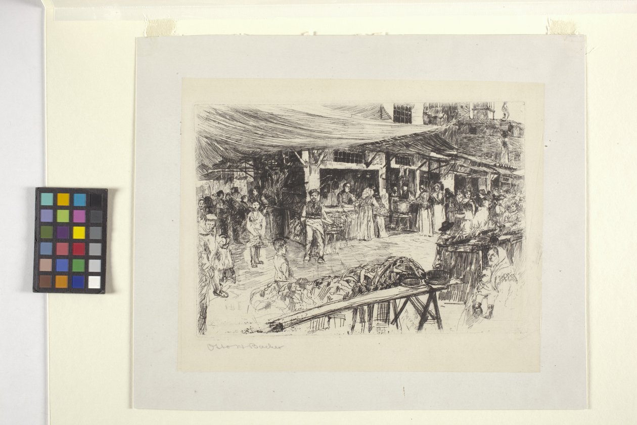 Mercato Vecchio, Firenze af Otto Henry Bacher