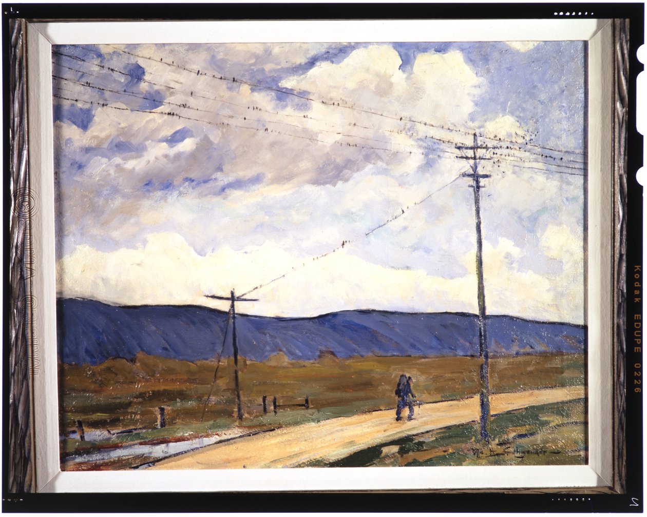 Migration, ca. 1937 (olie på lærred) af Otto Henry Schneider