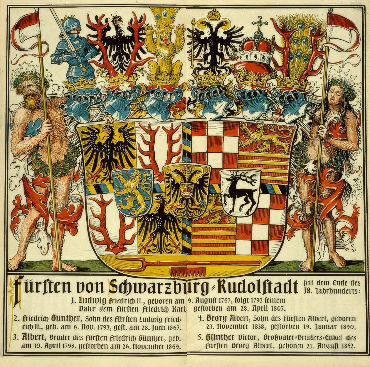 Prinser af Schwarzburg-Rudolstadt af Otto Hupp