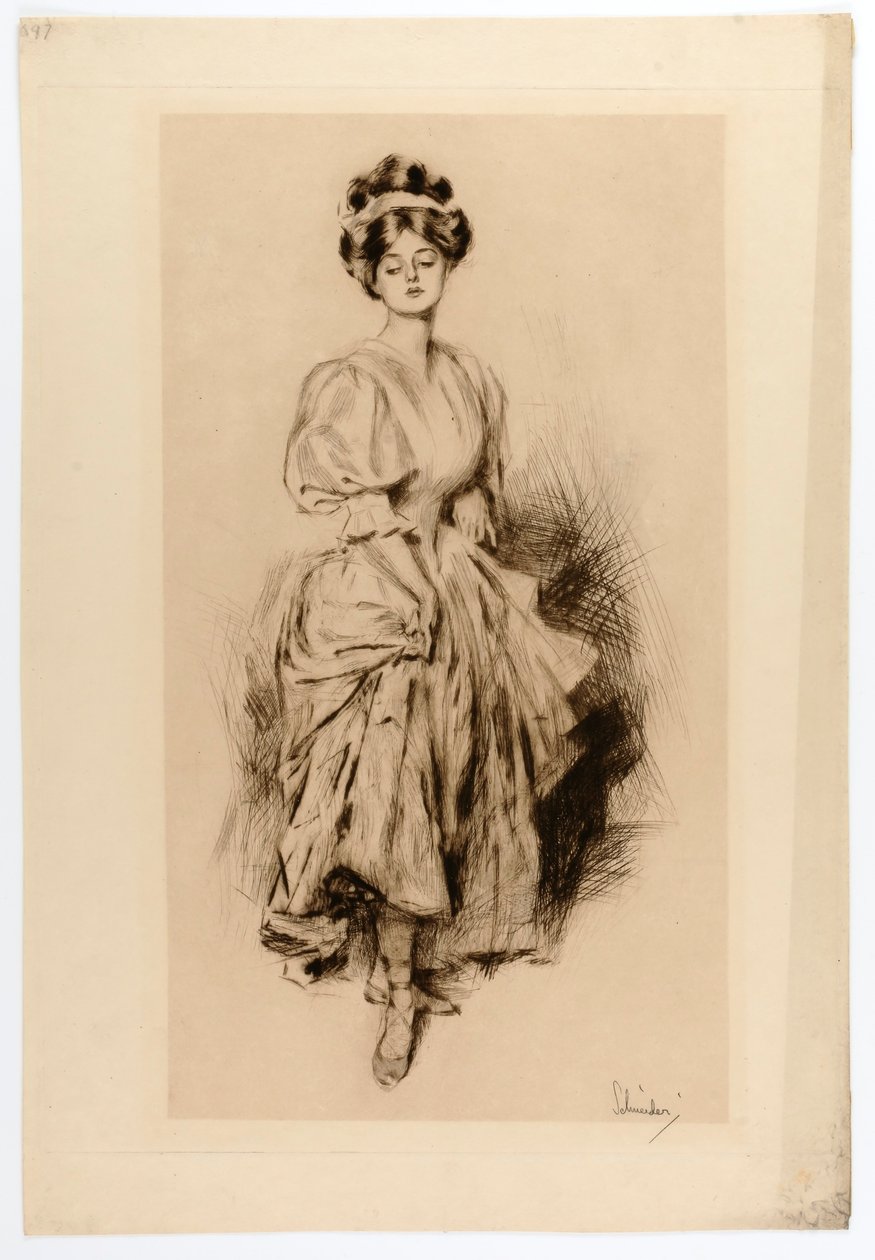 Dansende pige af Otto J. Schneider