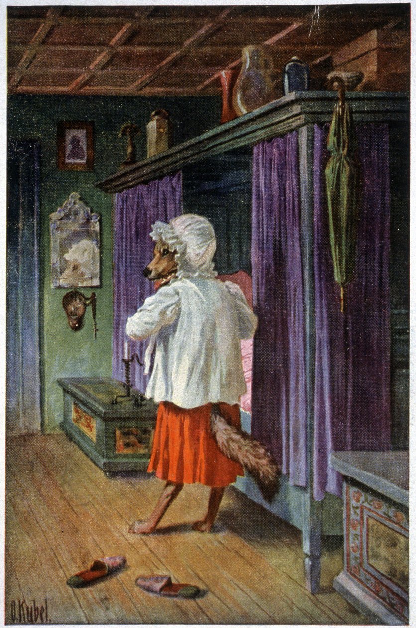 Susi naamioituu elokuvassa Isoäiti, n. 1910 (postikortti) af Otto Kubel