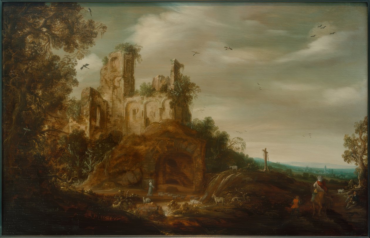 landskab af Otto Marseus  van Schrieck