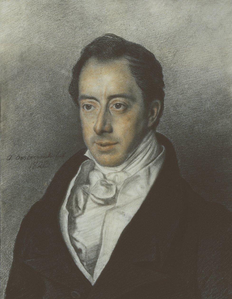 Portræt af Nikolai Ivanovich Turgenev 1789-1871, 1823 af Otto Oesterreich