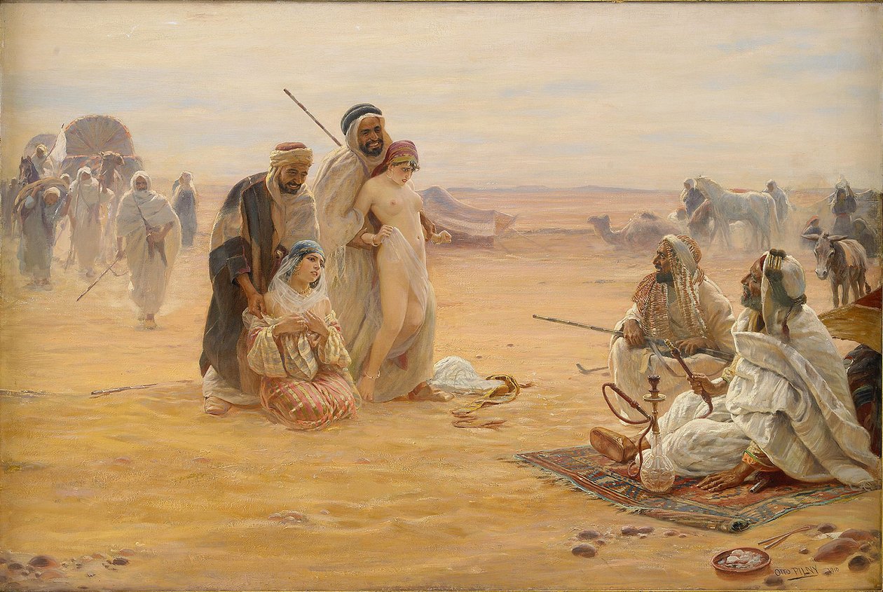 Slavemarkedet, 1910 af Otto Pilny