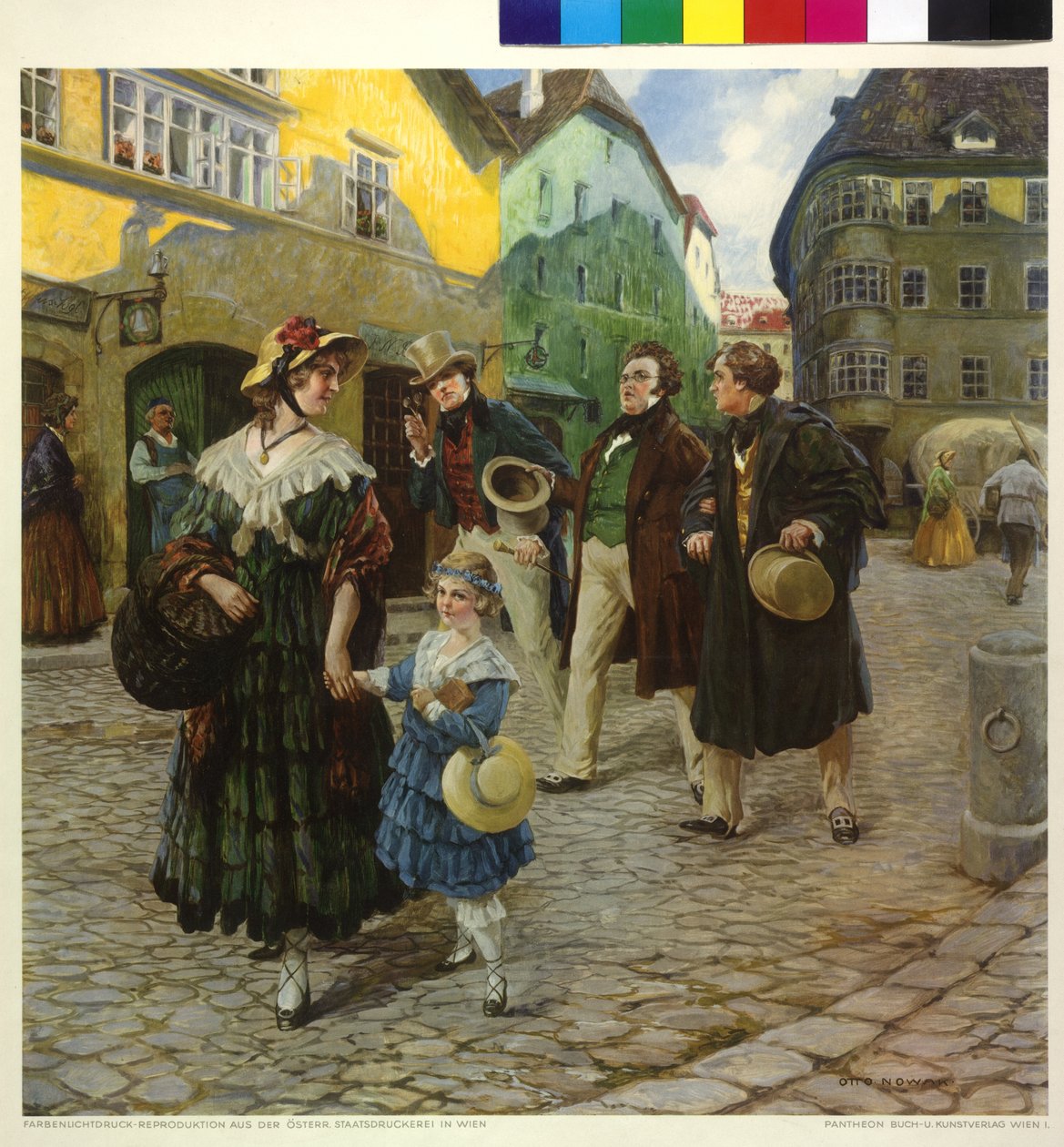 Franz Schubert på spadseretur med venner af Otto Robert Nowak