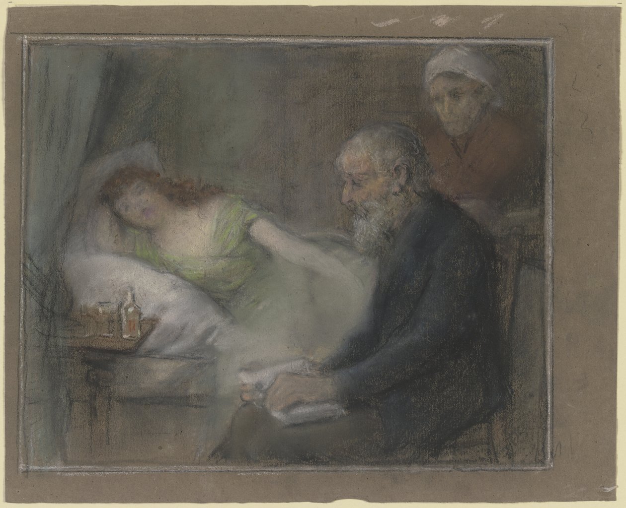 Ved sygelejet af Otto Scholderer