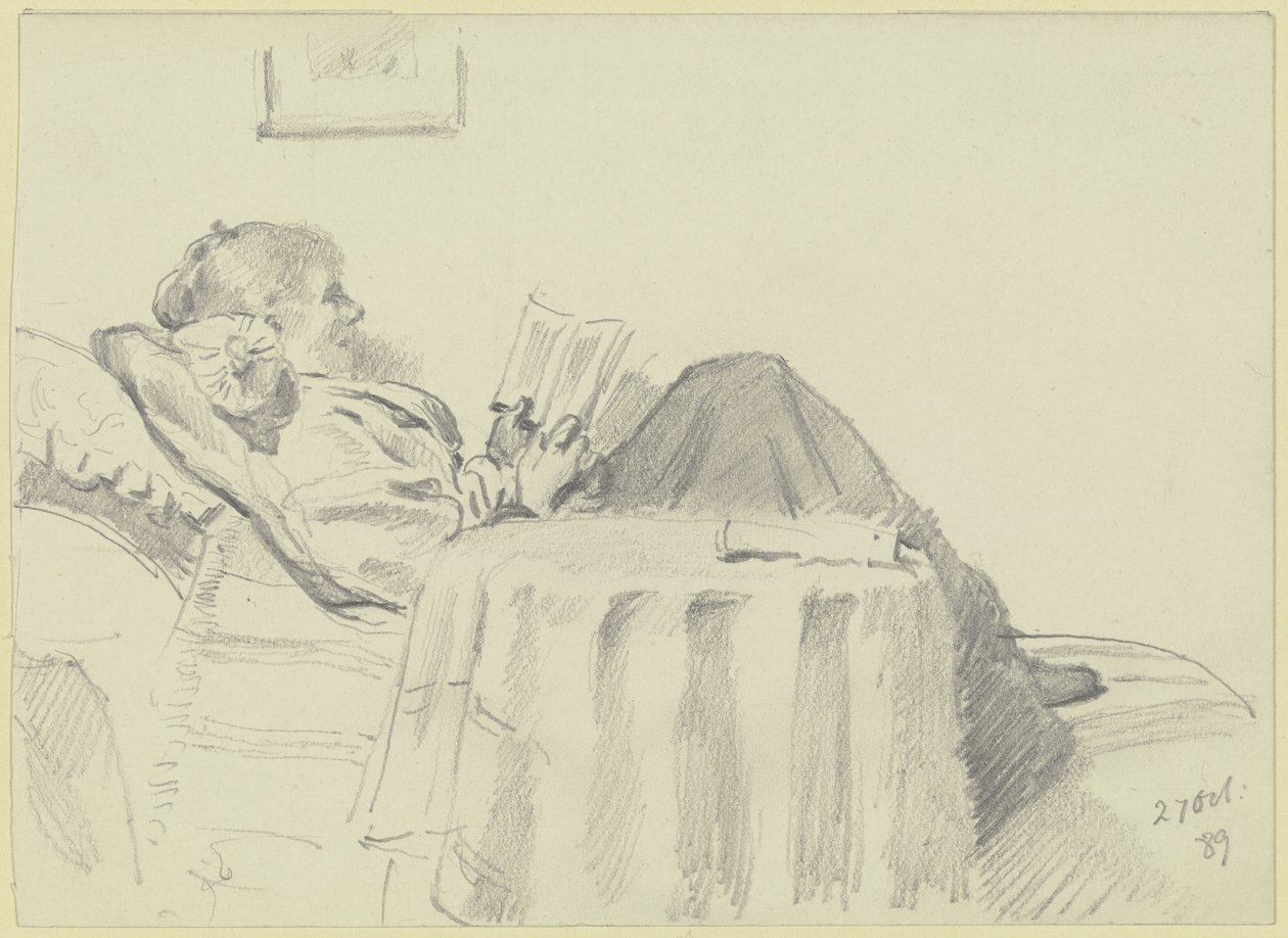 Luise Scholderer læser op af Otto Scholderer