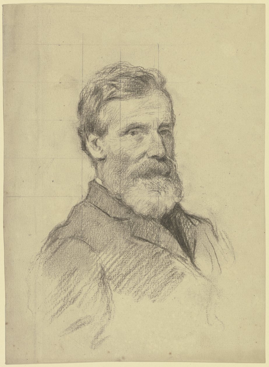 Portræt af dr. George Bird (?) af Otto Scholderer