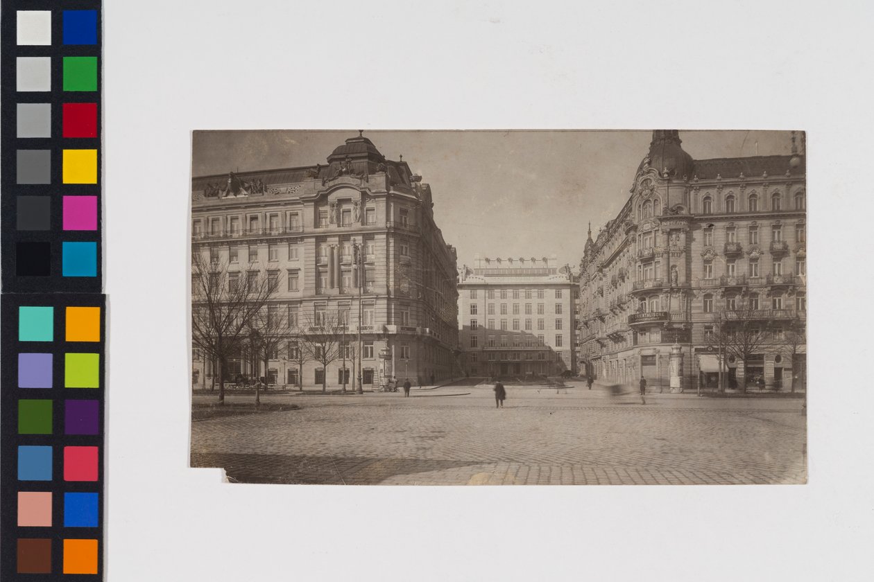 1. distrikt, Georg-Coch-Platz 2 - Postsparekassekontor - Udsigt fra Stubenring af Otto Wagner