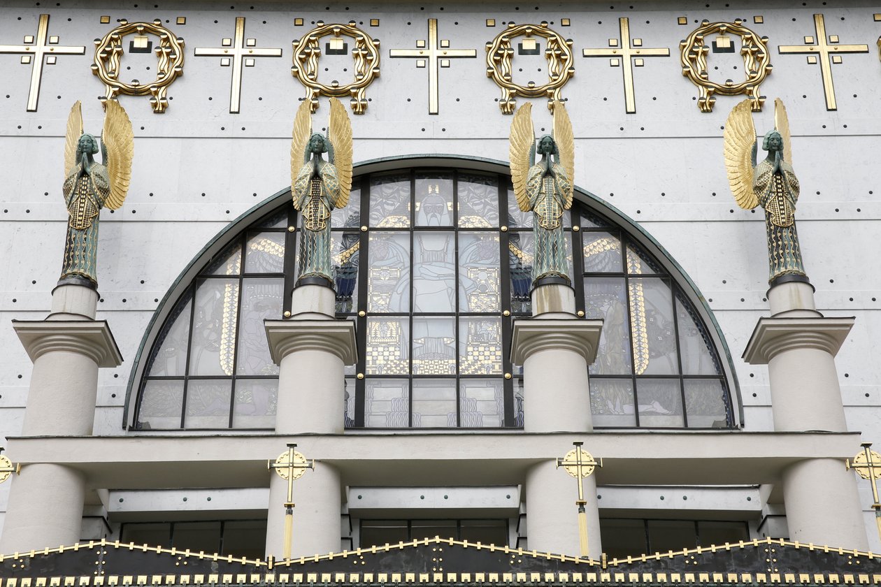 Am Steinhof kirke (kirke Leopld) designet af Otto Wagner, Wien, Østrig (foto) af Otto Wagner