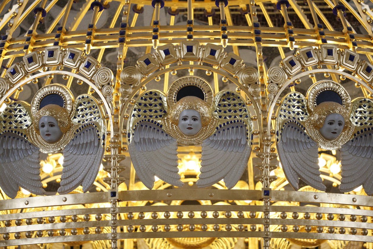 Angel Am Steinhof kirke (kirken Leopold), Wien, Østrig (foto) af Otto Wagner