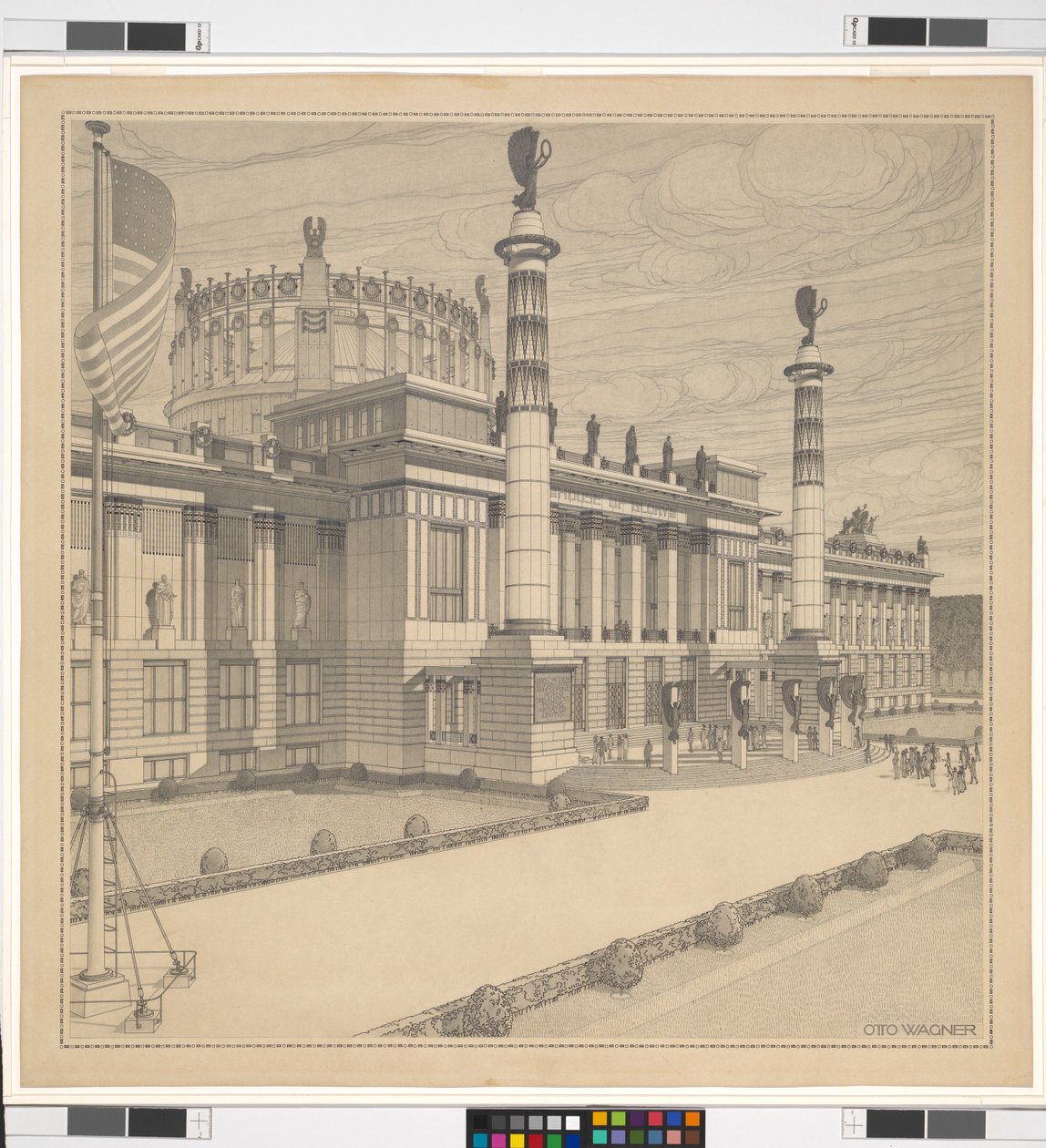 House of Glory (San Francisco eller Washington D.C.), perspektiv af Otto Wagner