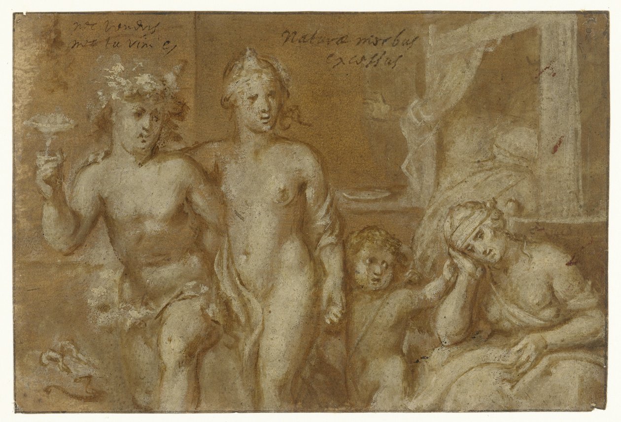 Konsekvenser af at have med Bacchus og Venus at gøre af Otto van Veen