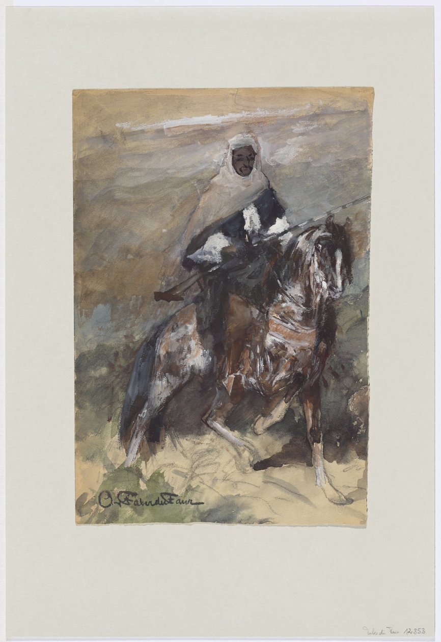 Ridende beduin af Otto von Faber du Faur