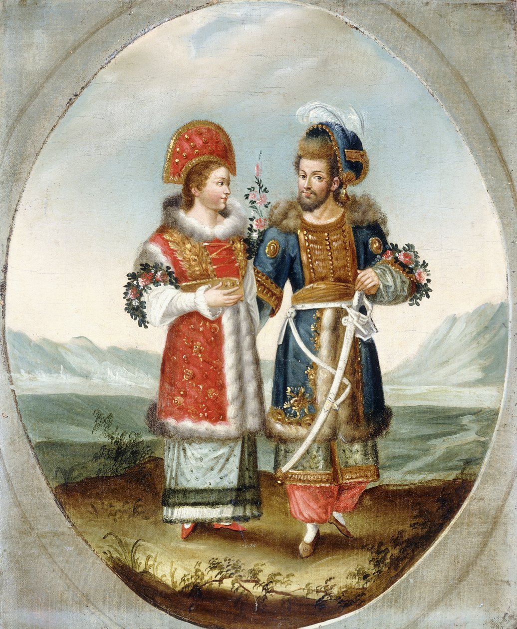 An Exotic Couple, early 19th centurydani af Ottoman School