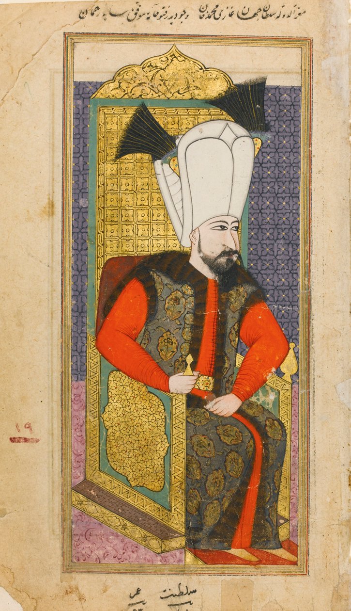 Portræt af Mehmed IV af Ottoman School
