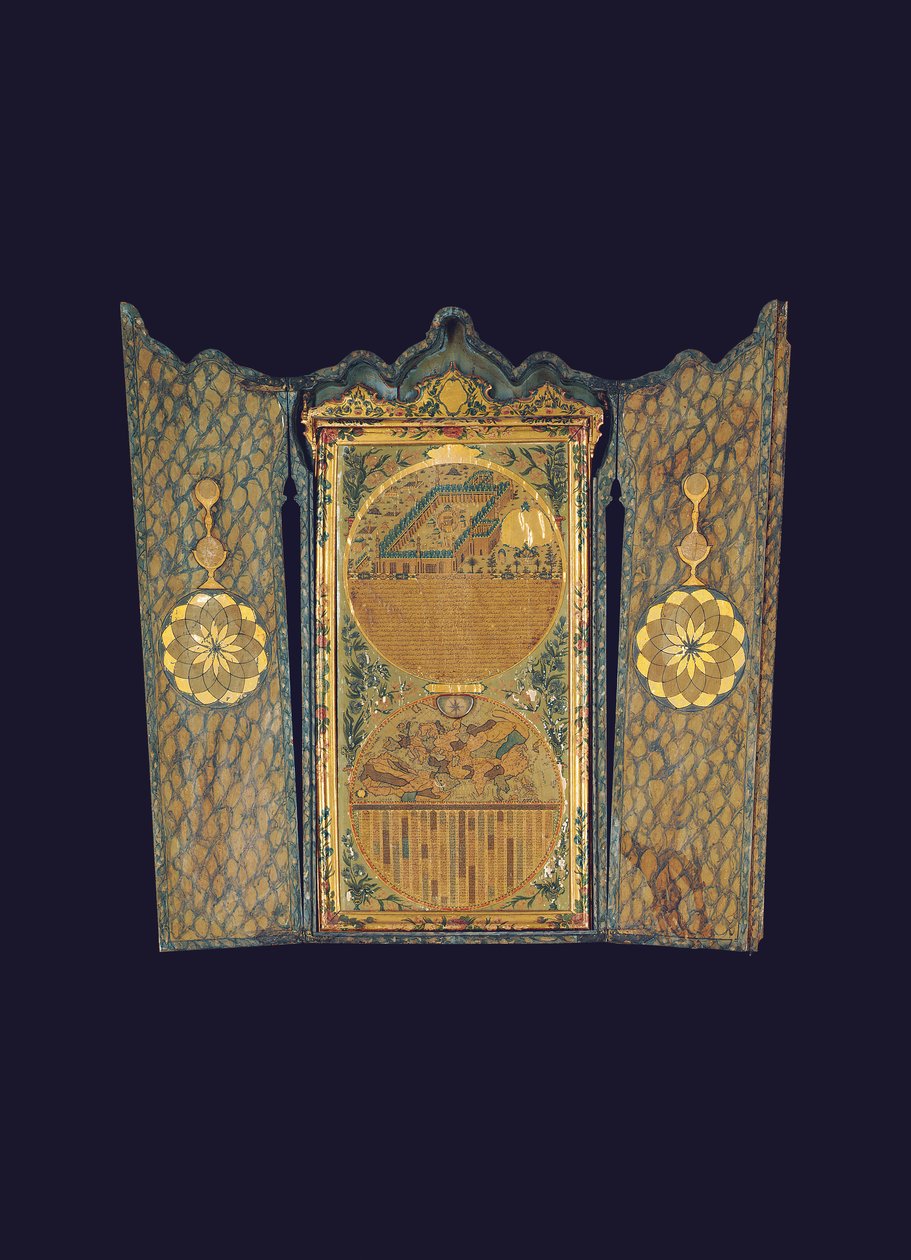 Qibla kompas, Konstantinopel af Ottoman School