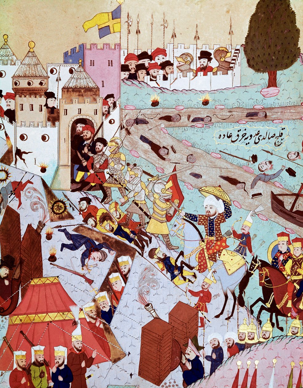 Overtagelse af Beograd af hæren af Soliman I den Storslåede af Ottoman School