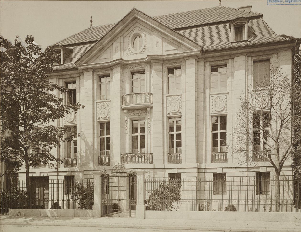 Messel, Alfred - Berlin- Residence Dr Eduard Simon, Former Victoriastrasse 7 - 1902 1904 af Ottomar Anschütz