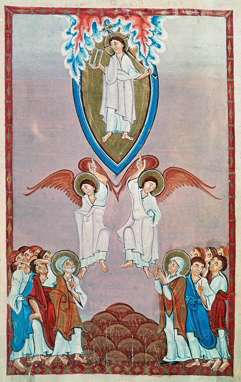 Frk 91 f.96 Himmelfart af Ottonian