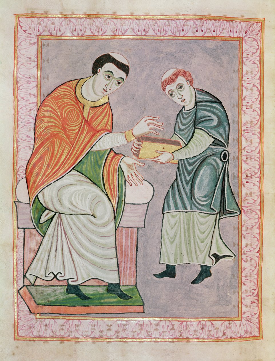 Skriveren Anno før Gero, fra Gero Codex, c.969 af Ottonian