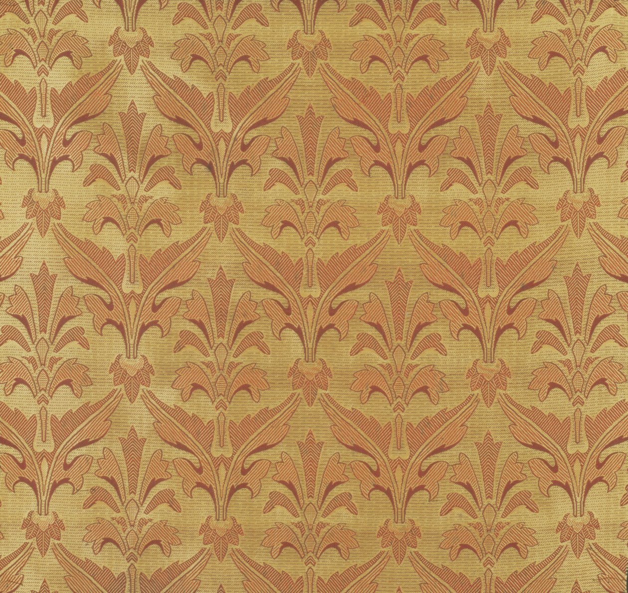 Italiensk, lavet af Warner, Sillet & Ramm, designet ca. 1870 (jacquardvævet silke) af Owen Jones