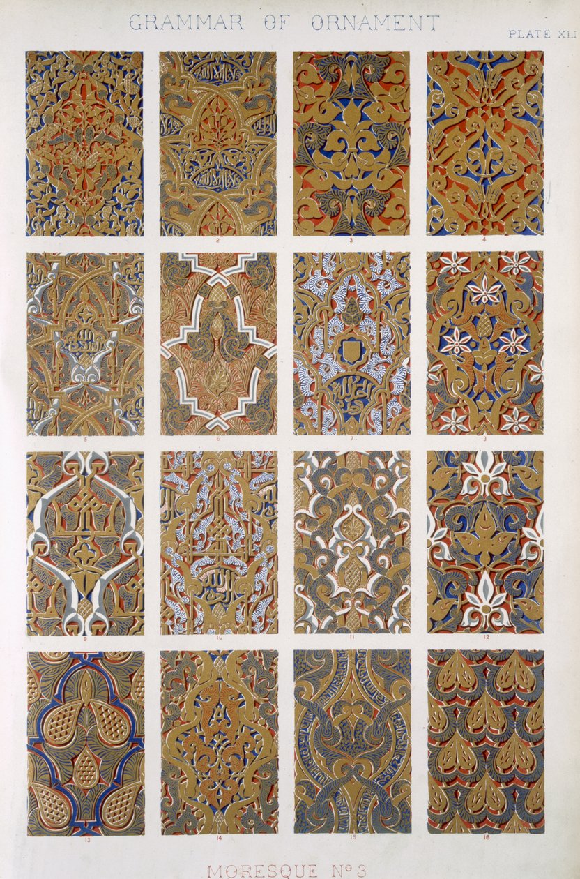 Moresque No 3, Plate XLI, fra 