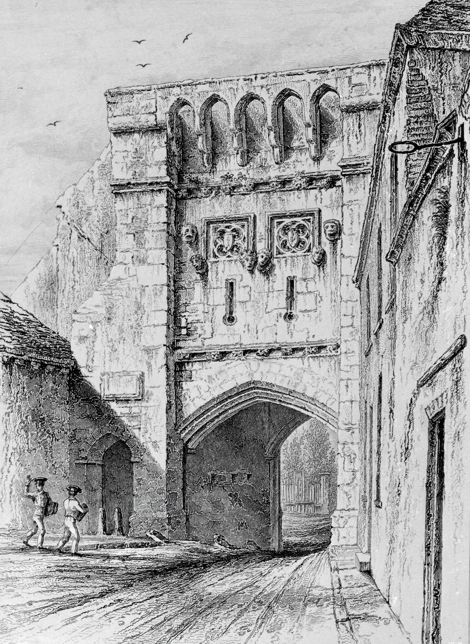 West Gate Winchester, ca. 1830 af Owen Brown Carter