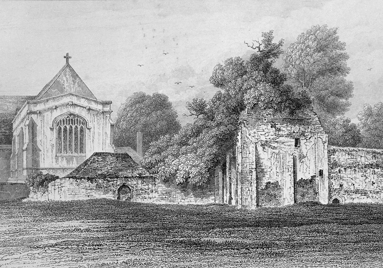 Wolvesey Castle Winchester, ca. 1830 af Owen Brown Carter