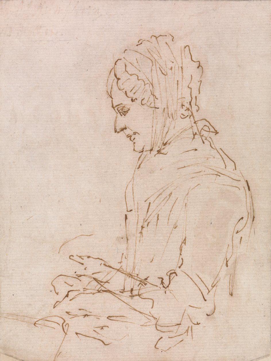 Studie af Kunstnerens Moder Syning af Ozias Humphry