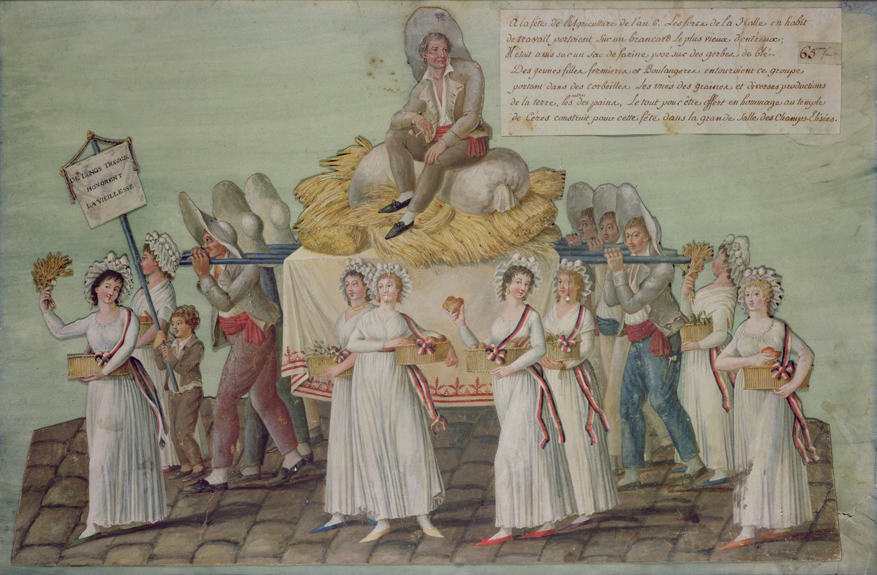 Landbrugsfesten i 1796 i Paris af P. A. and J.B. Lesueur